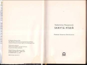 Valentina Vadimovna Nazarova: Skrytá píseň