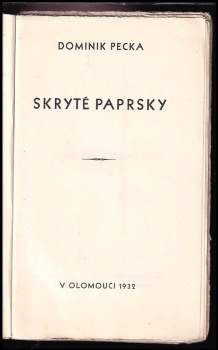 Dominik Pecka: Skryté paprsky