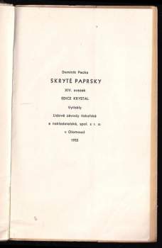 Dominik Pecka: Skryté paprsky