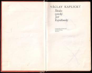 Václav Kaplický: Škůdce zemský Jiří Kopidlanský