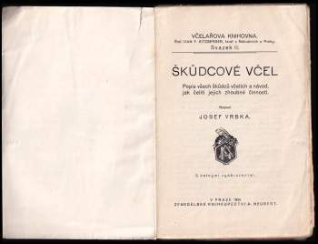 Josef Vrbka: Škůdcové včel