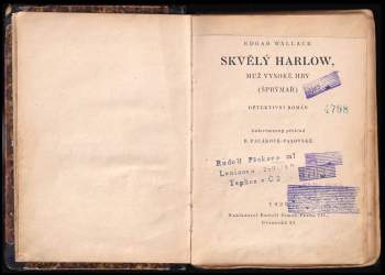 Edgar Wallace: Skvělý Harlow, muž vysoké hry