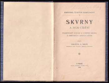 Emanuel Antonín Meliš: Skvrny a jich cídění