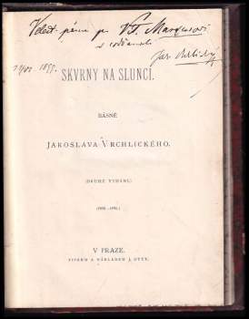 Jaroslav Vrchlický: Skvrny na slunci