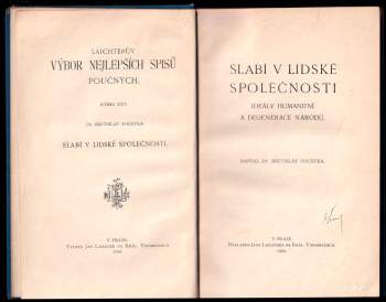 Břetislav Foustka: Slabí v lidské společnosti
