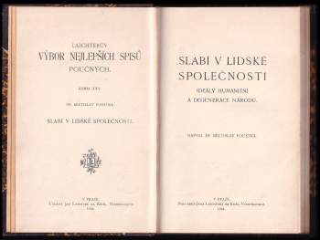 Břetislav Foustka: Slabí v lidské společnosti