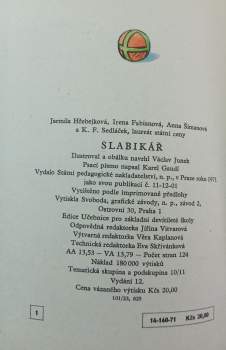 Jarmila Hřebejková: Slabikář