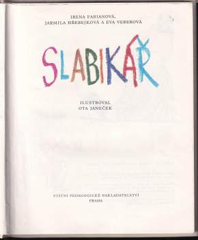 Eva Veberová: Slabikář