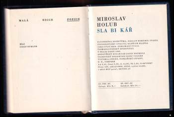 Miroslav Holub: Slabikář
