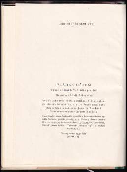 Josef Václav Sládek: Sládek dětem