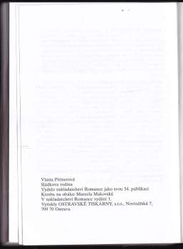 Vlasta Pittnerová: Sládkova rodina