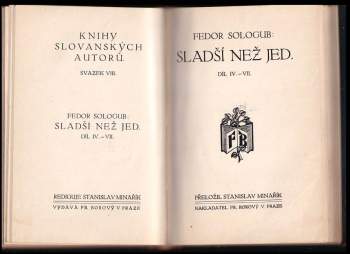 Fedor Kuz'mič Sologub: Sladší než jed