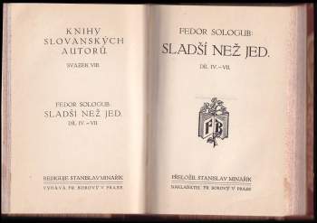 Fedor Kuz'mič Sologub: Sladší než jed