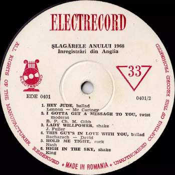 The Clive Allan Orchestra And Singers: Șlagărele Anului 1968