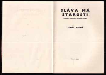 Tomáš z Bludovic Marný: Sláva má starosti