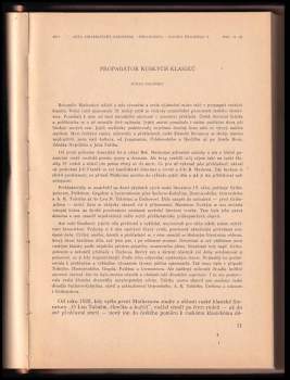 Bohumil Mathesius: Slavica pragensia