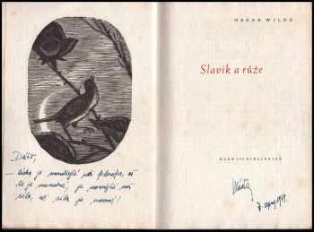 Oscar Wilde: Slavík a růže