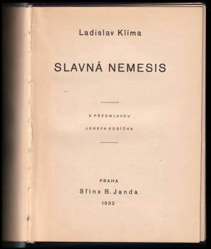 Ladislav Klíma: Slavná Nemesis