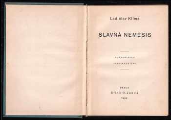 Ladislav Klíma: Slavná Nemesis
