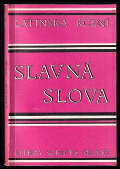 Slavná slova