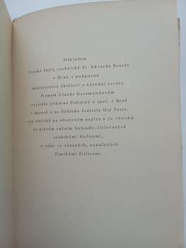 Edvard Beneš: Slavnostní promoce pana presidenta Československé republiky PhDr. Edvarda Beneše čestným doktorem technických věd, která se konala dne 16. března 1937 na Vysoké škole technické Dr. Edvarda Beneše