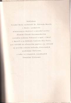 Edvard Beneš: Slavnostní promoce pana presidenta Československé republiky PhDr. Edvarda Beneše čestným doktorem technických věd, která se konala dne 16. března 1937 na Vysoké škole technické Dr. Edvarda Beneše