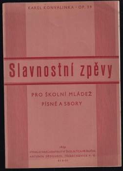Slavnostní zpěvy pro školní mládež, op. 39