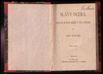 Ján Kollár: Slávy dcera