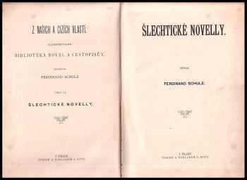 Ferdinand Schulz: Šlechtické novelly