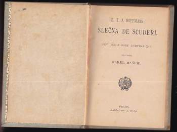 Ernst T. A Hoffmann: Slečna de Scuderi