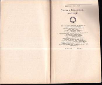 Georges Simenon: Slečny z Concarneau ; Malempin