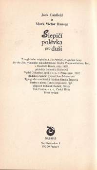 Jack Canfield: Slepičí polévka pro duši