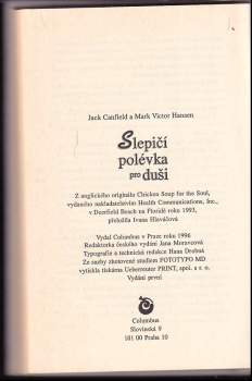 Jack Canfield: Slepičí polévka pro duši