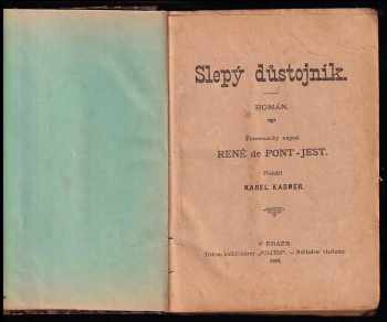René de Pont-Jest: Slepý důstojník