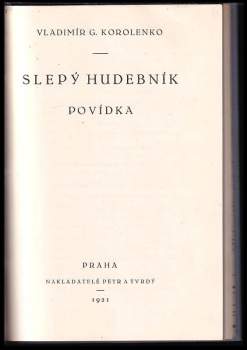 Vladimir Galaktionovič Korolenko: Slepý hudebník