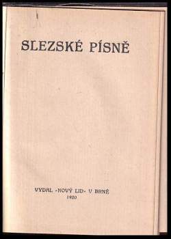 Petr Bezruč: Slezské písně