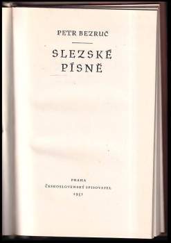 Petr Bezruč: Slezské písně