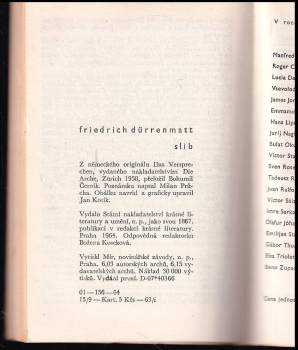 Friedrich Dürrenmatt: Slib