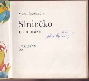 Elena Čepčeková: Slniečko na motúze