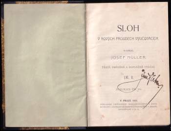 Josef Müller: Sloh v nových proudech vyučovacích