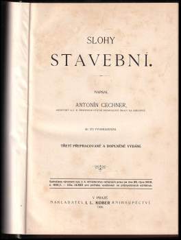 Antonín Cechner: Slohy stavební