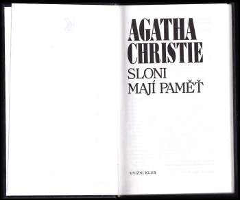 Agatha Christie: Sloni mají paměť