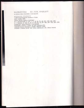 M. J Kryžanovská: Slonovina XI.-XIX. století