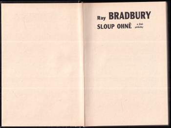 Ray Bradbury: Sloup ohně a jiné příběhy