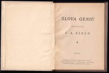 Slova geniů