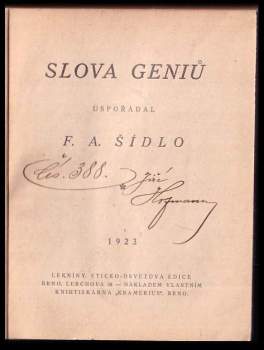 Slova geniů