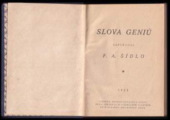 Slova geniů