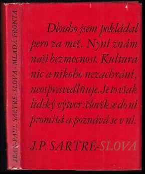 Slova - Jean-Paul Sartre (1967, Mladá fronta) - ID: 593232