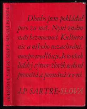 Slova - Jean-Paul Sartre (1967, Mladá fronta) - ID: 63930