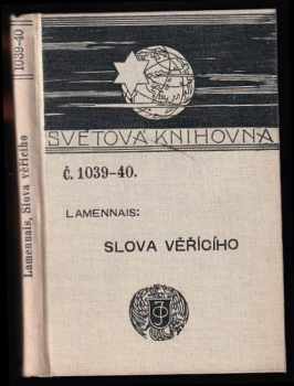 Slova věřícího (Paroles d'un croyant)